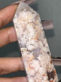 Flower Agate / Carnelian tower (B)