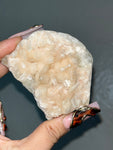 Peach Apophyllite cluster