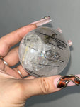 Black Tourmaline in Quartz Sphere