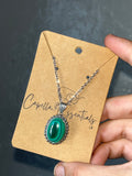 MALACHITE Sterling Silver Pendant