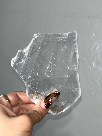 Natural Selenite slab
