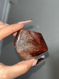 Copper Rutile in Quartz freeform