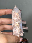 Flower Agate / Carnelian tower (B)