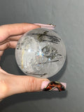 Black Tourmaline in Quartz Sphere