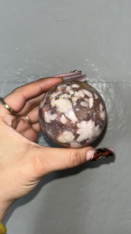 Pink Amethyst w/ Golden Healer Sphere