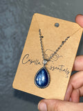 HQ BLUE KYANITE Sterling Silver Pendant