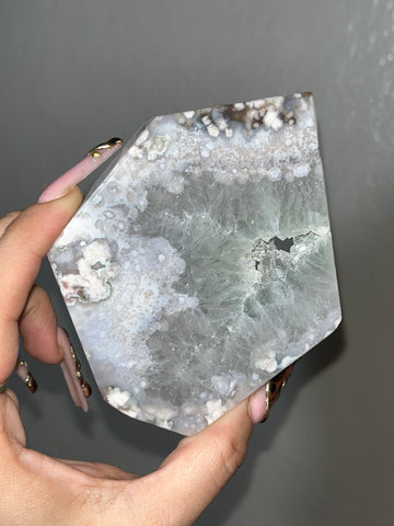 Green Amethyst / Flower Agate slab