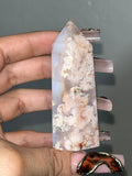 Flower Agate / Carnelian tower (B)