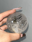Black Tourmaline in Quartz Sphere
