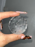 Black Tourmaline in Quartz “Disc”