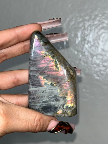 Purple flash Labradorite freeform
