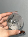 Black Tourmaline in Quartz Sphere