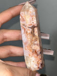 Flower Agate / Carnelian tower (A)