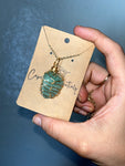 Green Aventurine Wire Wrapped Charm