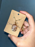 Sunstone Wire Wrapped Charm