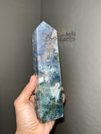 Rainbow Moss Agate Tower