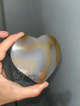 Brazilian Agate Heart Slice