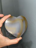 Brazilian Agate Heart Slice