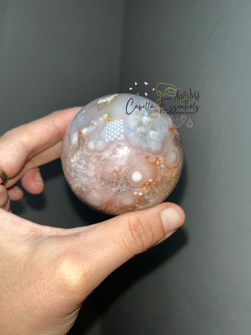 Pink (Orby) Amethyst Sphere (2)