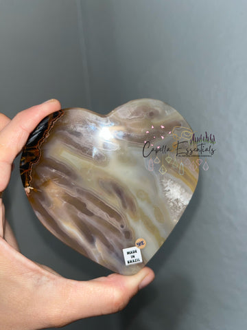 Brazilian Agate Heart Slice (2)