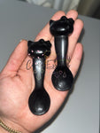 Black Obsidian Kitty “Spoon”