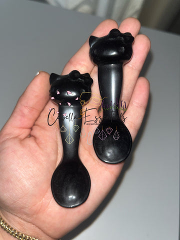 Black Obsidian Kitty “Spoon”