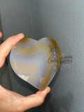 Brazilian Agate Heart Slice