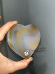 Brazilian Agate Heart Slice