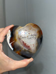 Brazilian Agate Heart Slice