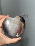 Brazilian Agate Heart Slice