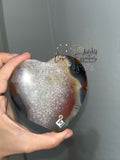 Brazilian Agate Heart Slice