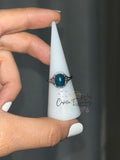 Sterling Silver BLUE APATITE Ring