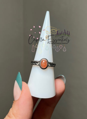 Sterling Silver SUNSTONE Ring