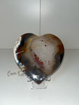 Brazilian Agate Heart Slice