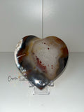 Brazilian Agate Heart Slice