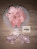 Rose Quartz Elephant