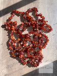 Carnelian Crystal Chip Bracelet