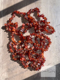 Carnelian Crystal Chip Bracelet