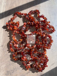 Carnelian Crystal Chip Bracelet