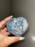 Blue Ocean Jasper Heart