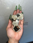 Pyrite Cube on its Matrix