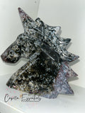 Pink Moss Agate Unicorn