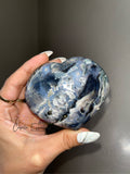 Blue Ocean Jasper Heart