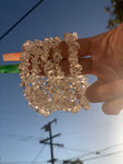 Clear Quartz Crystal Chip Bracelet