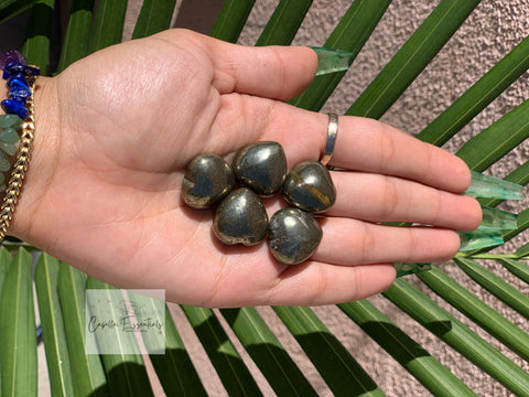 Pyrite Tumbled Heart